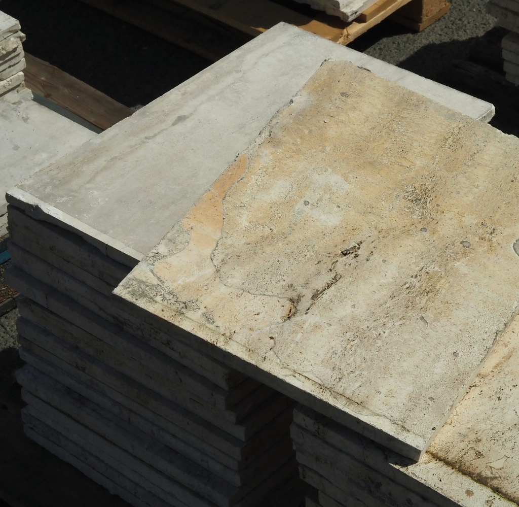Reclaimed travertine slabs (various sizes) - Sold per m2 only in our physical shop