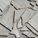 Batch of reclaimed travertine slabs for opus incertum (± 20m2) - Only in our physical shop