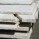 Batch of reclaimed travertine slabs for opus incertum (± 20m2) - Only in our physical shop