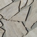 Batch of reclaimed travertine slabs for opus incertum (± 20m2) - Only in our physical shop