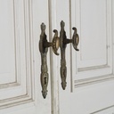 Double door in painted wood (H. 274 cm x (2 x W. 73 cm))