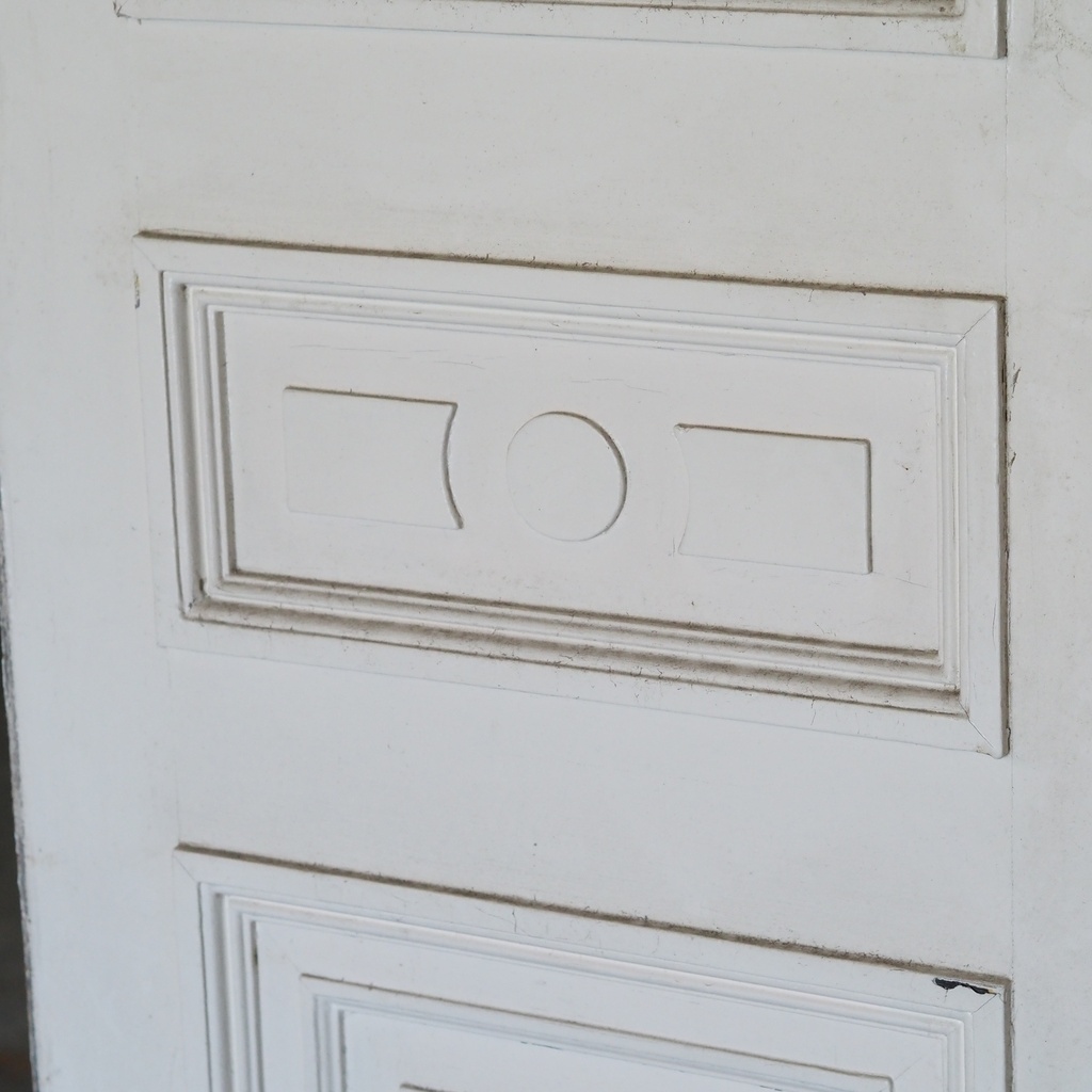 Double door in painted wood (H. 274 cm x (2 x W. 73 cm))