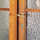 Double door in painted wood (H. 274 cm x (2 x W. 73 cm))