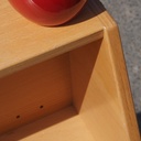 Display cabinet in pine plywood