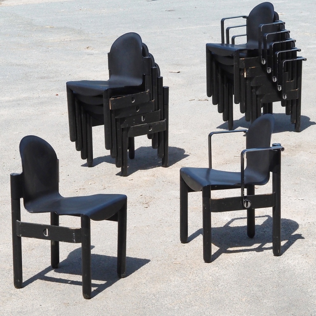 Stackable armchair 'Serie 77' by Gerd Lange for Thonet (ca. 1970)
