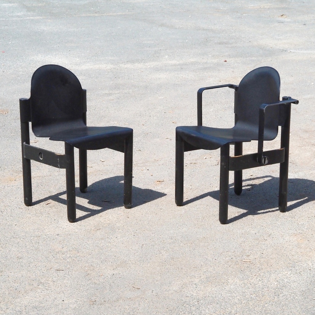 Stackable armchair 'Serie 77' by Gerd Lange for Thonet (ca. 1970)
