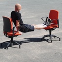 Swivel office chair 'FS 211/8' by Klaus Franck & Werner Sauer for Wilkhahn (ca. 1980) - Grey