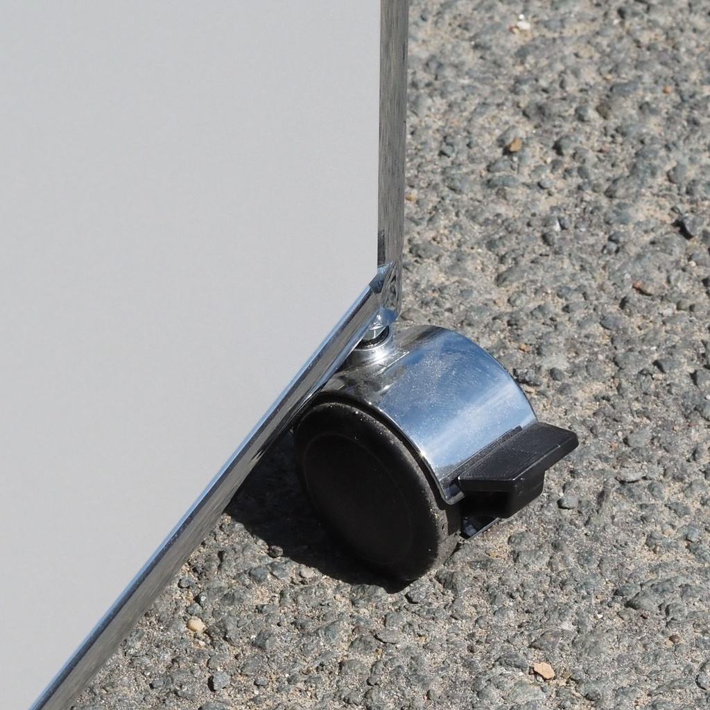 Drawer unit with key in grey lacquered steel by Bosse
