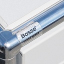Drawer unit with key in grey lacquered steel by Bosse