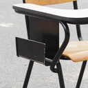 Stackable chair 'DSC 106' by Giancarlo Piretti for Anonima Castelli (ca. 1965) - With folding tablet