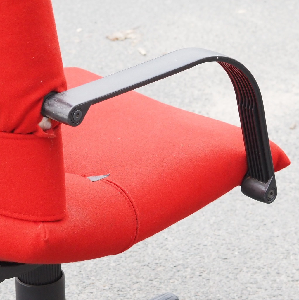 Swivel office chair 'Figura' by Mario Bellini for Vitra (ca. 1984) - Red/Green