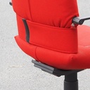Swivel office chair 'Figura' by Mario Bellini for Vitra with castors (ca. 1984) - Red/Red