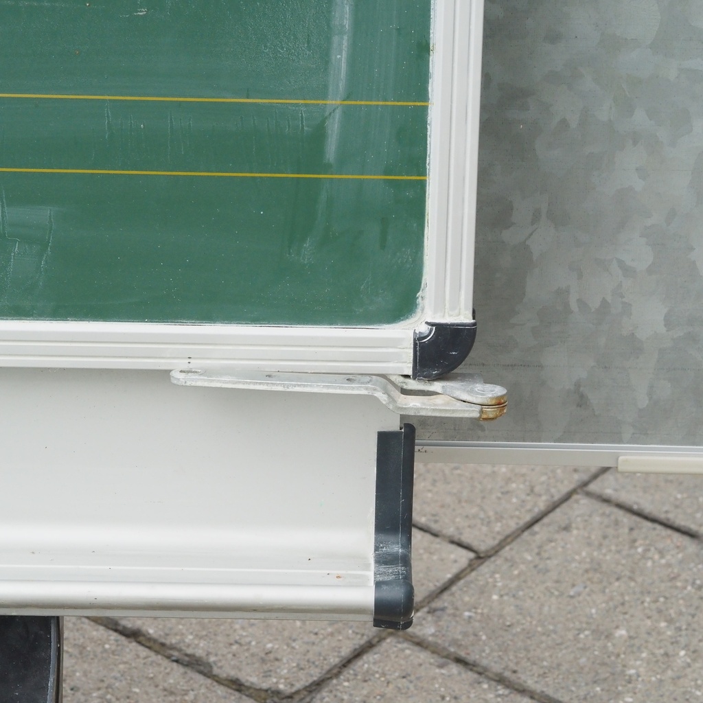 Wall mounted school chalkboard with tray (204 x 113 cm)