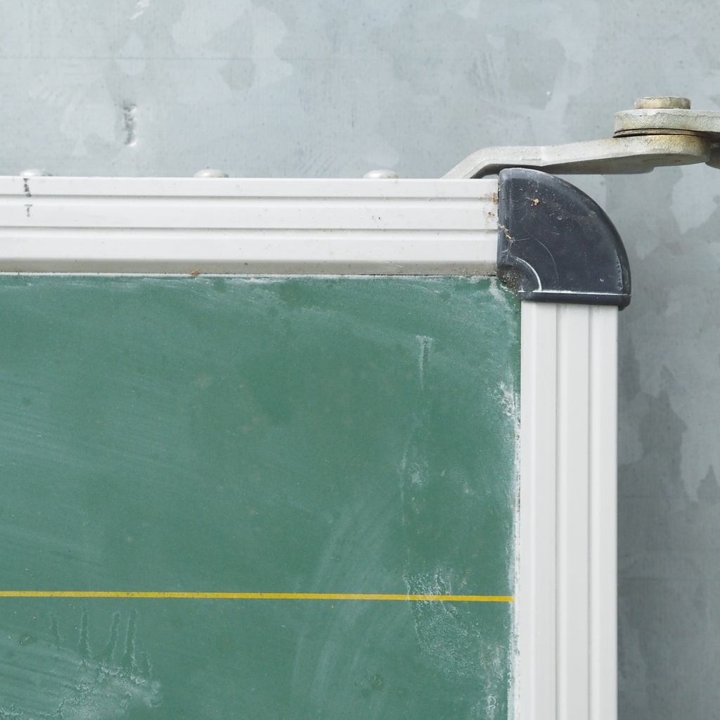 Wall mounted school chalkboard with tray (204 x 113 cm)