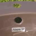 Built-in basin in enameled steel by Alape