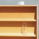 Display rack in varnished beech plywood