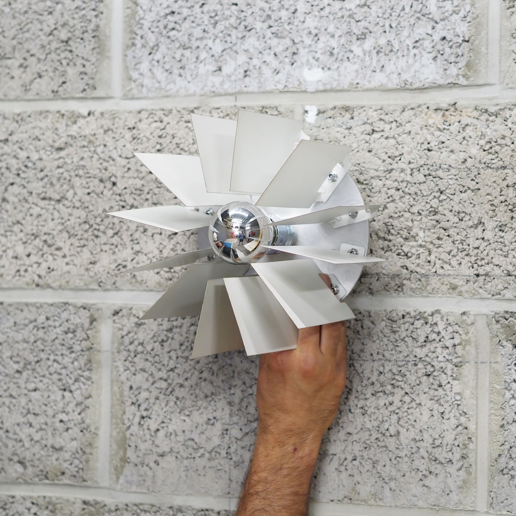 Wall/ceiling light 'Jules' in steel