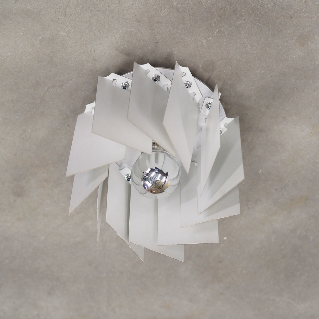 Wall/ceiling light 'Jules' in steel