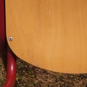 School chair in plywood and steel tube legs