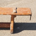 School chair in beech plywood and lacquered steel