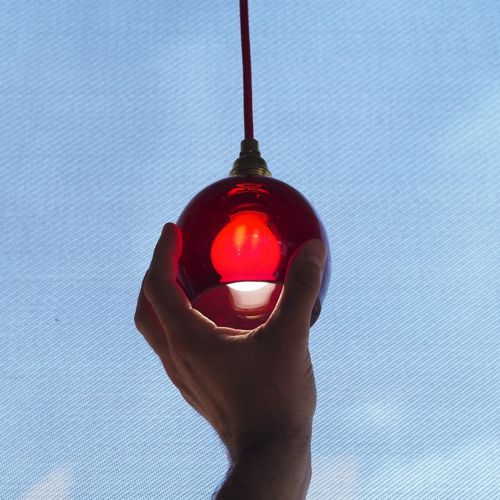 Hanging light 'Ira' with handmade glass lampshades from Emery&Cie (various colors)