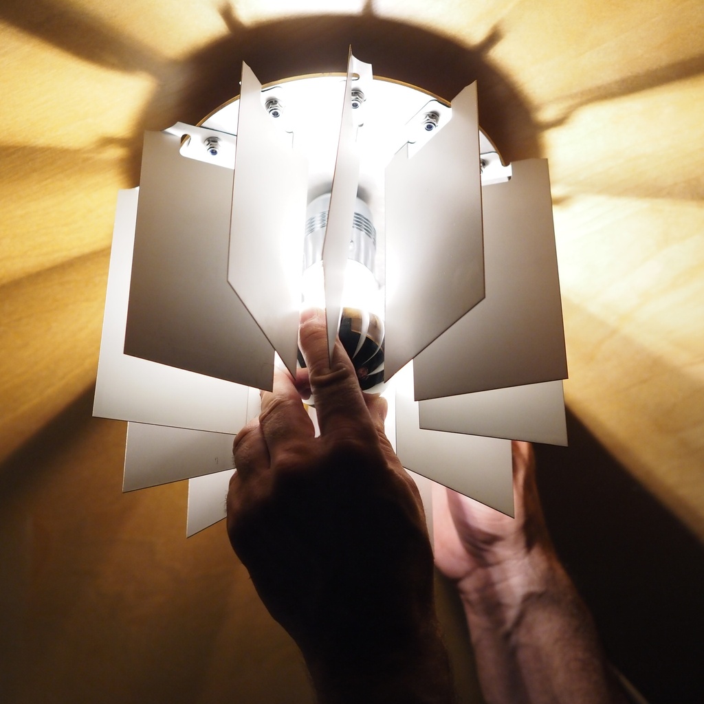 Wall/ceiling light 'Jules' in steel