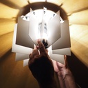 Wall/ceiling light 'Jules' in steel