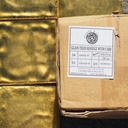 Box of 10 handmade wall tiles by Emery&Cie (10 x 10 cm) - Gold shiny