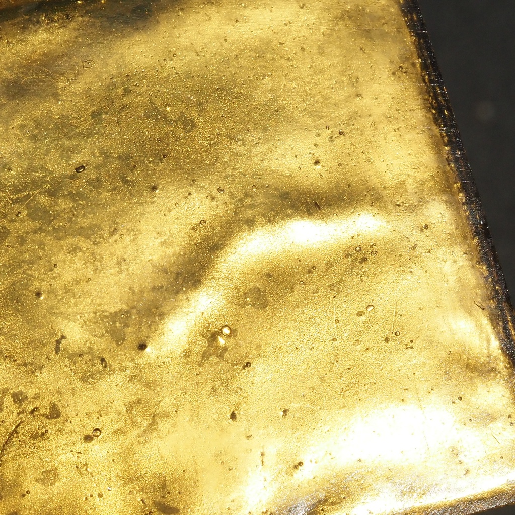 Box of 10 handmade wall tiles by Emery&Cie (10 x 10 cm) - Gold shiny