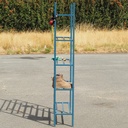Workshop shelf in steel by Provost (4 modules) - Green/Grey