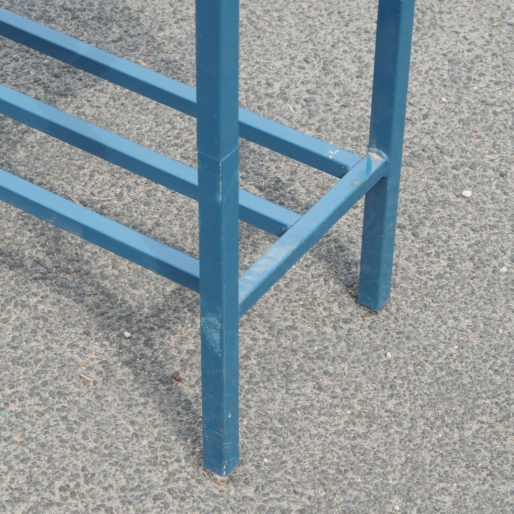 Workshop shelf in steel by Provost (4 modules) - Green/Grey