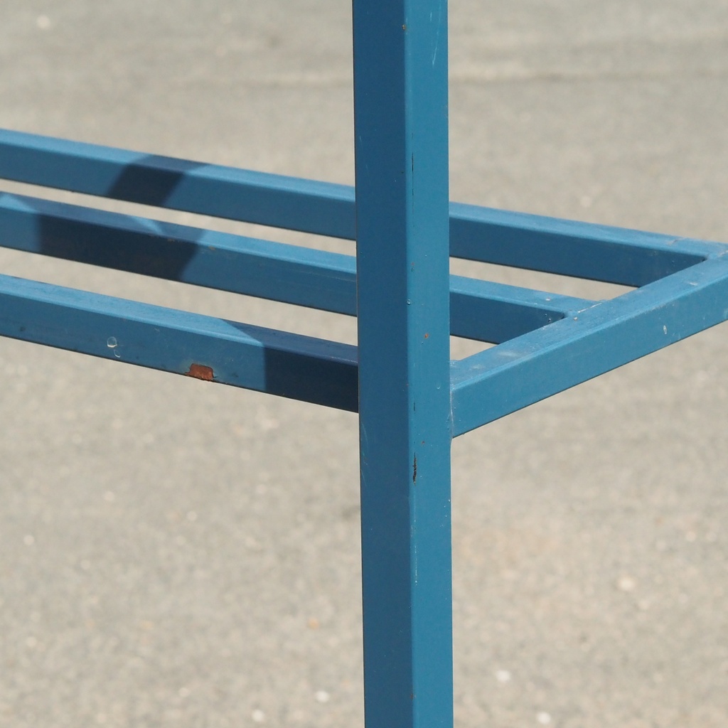 Workshop shelf in steel by Provost (4 modules) - Green/Grey