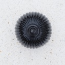 Glass cabinet knob with rosette by Emery&Cie (⌀ 4,5 cm) -  various colors