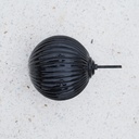 Glass cabinet knob with rosette by Emery&Cie (⌀ 4,5 cm) -  various colors