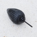 Handmade glass cabinet knob 'Bubble' by Emery&Cie (⌀ 8 cm)