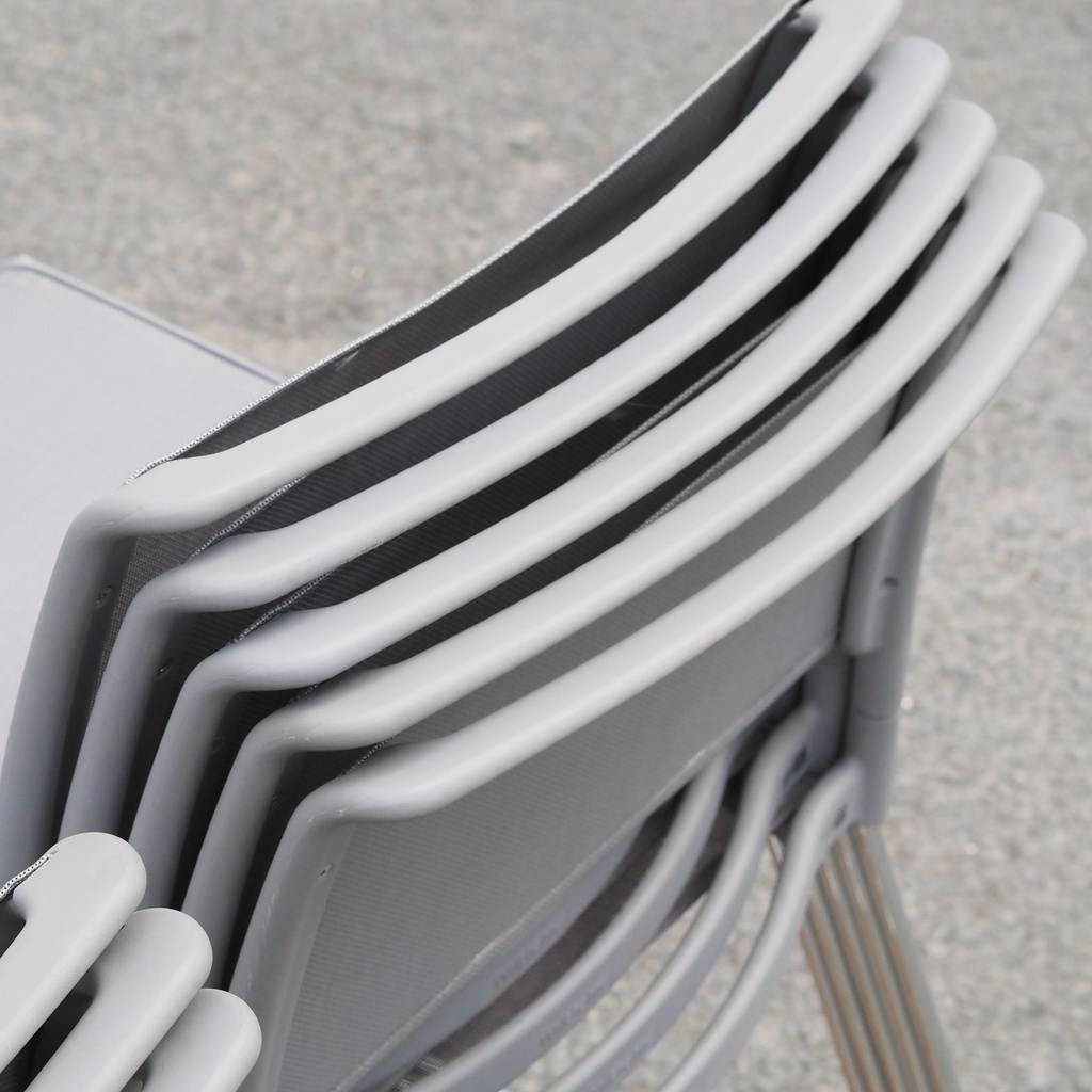 Swivel office chair 'FS 211/8' by Klaus Franck & Werner Sauer for Wilkhahn (ca. 1980) - Grey/Dark grey