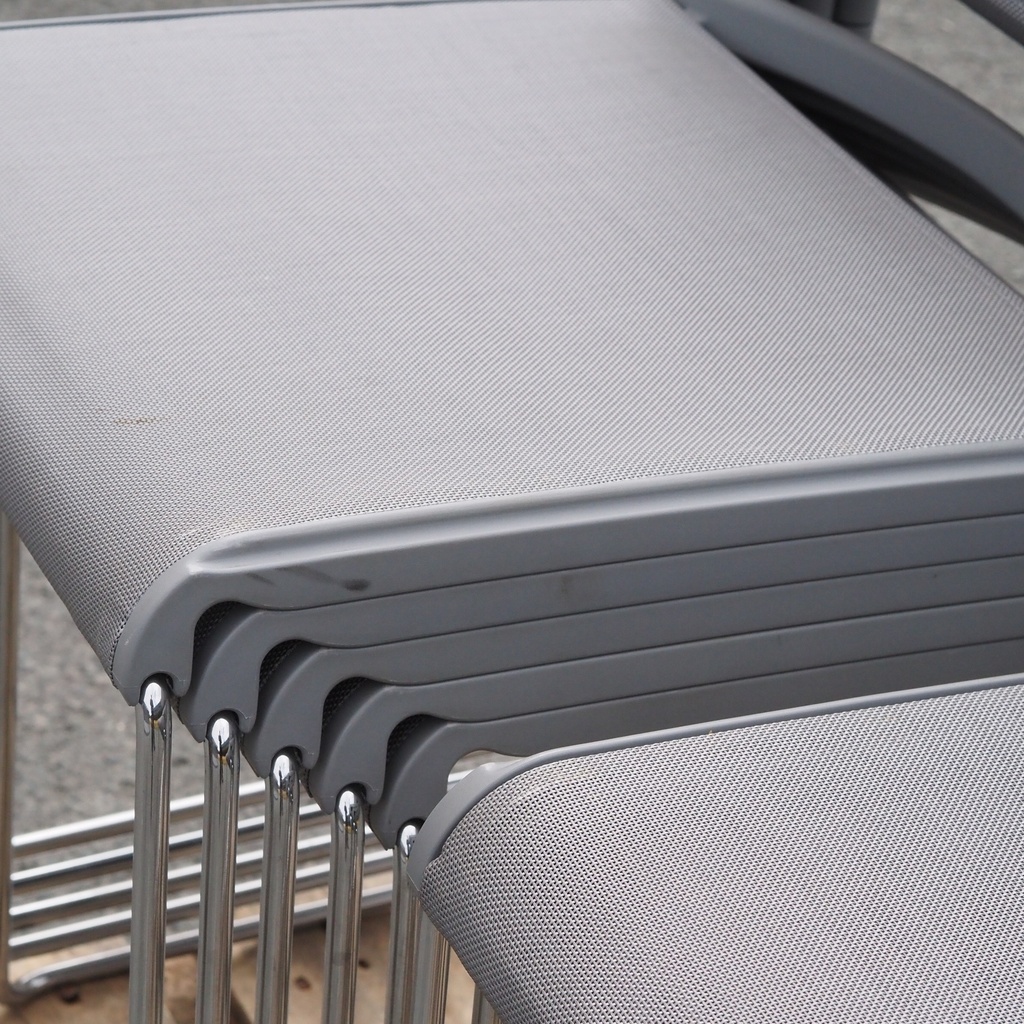 Swivel office chair 'FS 211/8' by Klaus Franck & Werner Sauer for Wilkhahn (ca. 1980) - Grey/Dark grey