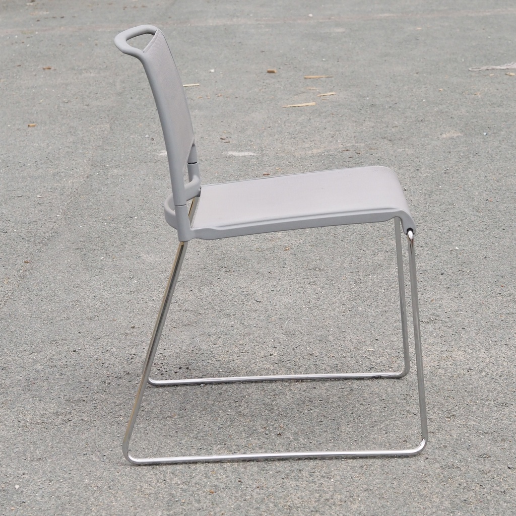 Swivel office chair 'FS 211/8' by Klaus Franck & Werner Sauer for Wilkhahn (ca. 1980) - Grey/Dark grey