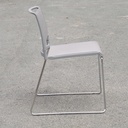 Swivel office chair 'FS 211/8' by Klaus Franck & Werner Sauer for Wilkhahn (ca. 1980) - Grey/Dark grey