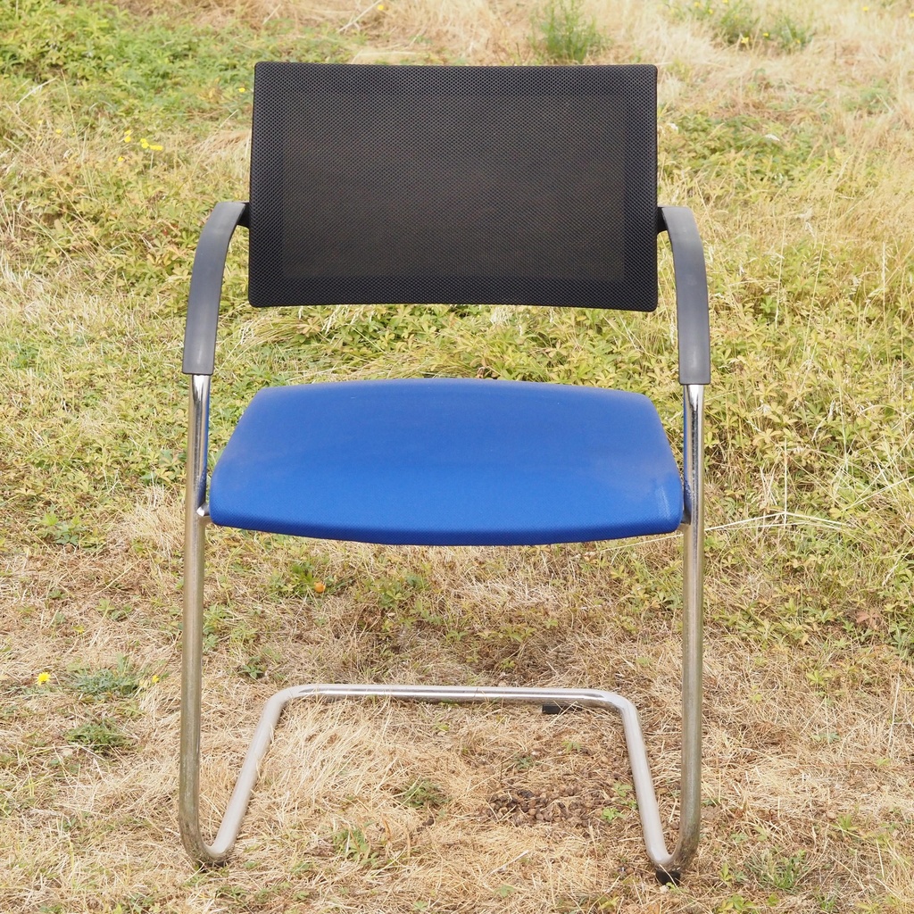 Swivel office chair 'FS 211/8' by Klaus Franck & Werner Sauer for Wilkhahn (ca. 1980) - Grey/Dark grey