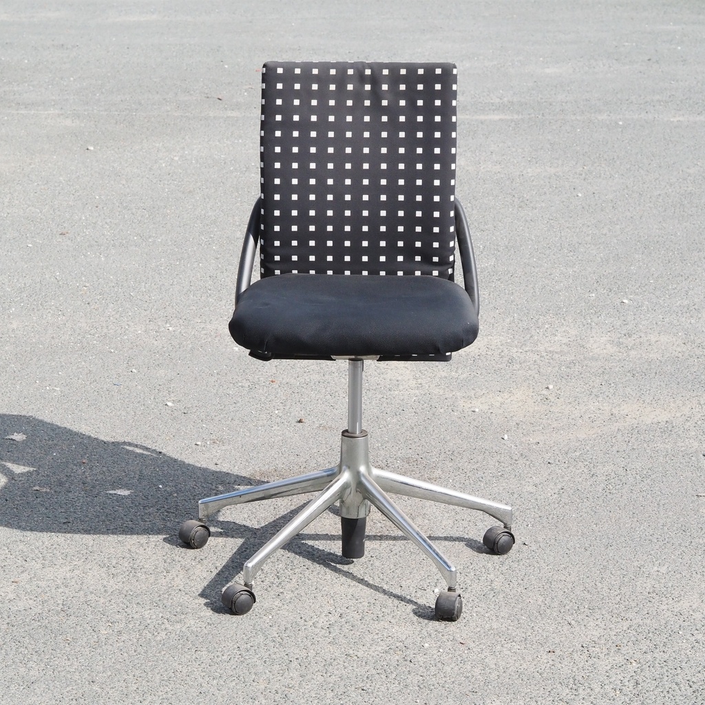 Swivel office chair 'FS 211/8' by Klaus Franck & Werner Sauer for Wilkhahn (ca. 1980) - Grey/Dark grey