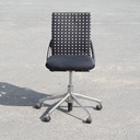 Swivel office chair 'FS 211/8' by Klaus Franck & Werner Sauer for Wilkhahn (ca. 1980) - Grey/Dark grey