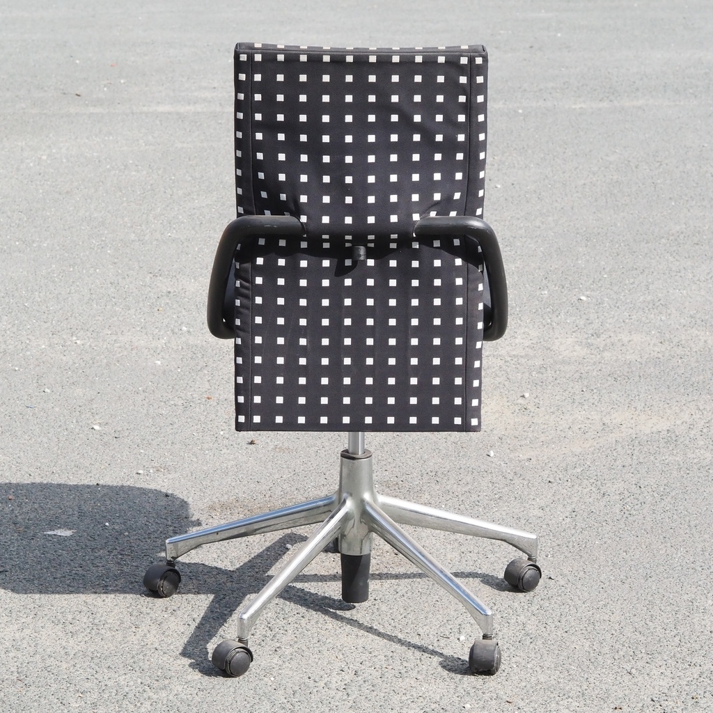 Swivel office chair 'FS 211/8' by Klaus Franck & Werner Sauer for Wilkhahn (ca. 1980) - Grey/Dark grey