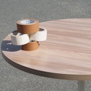 Round table 'Paddle' by Benoit Deneufbourg for Cruso (ø 90 cm) - Various colors