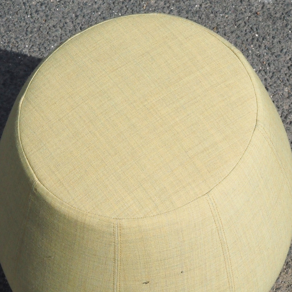 Upholstered round ottoman (various colors/finishes)