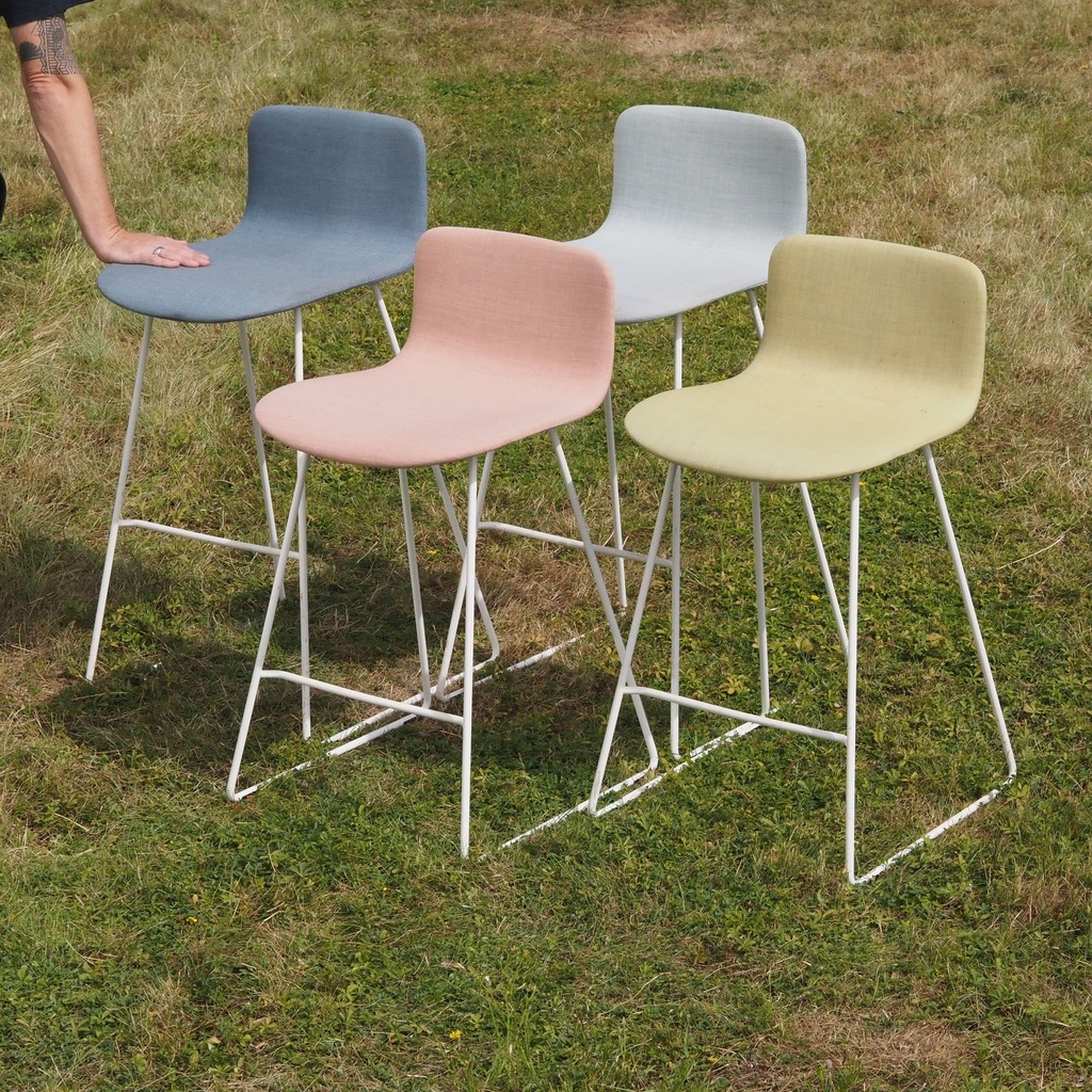 Upholstered high stool 'Sola' by Martela (various colors/sizes)