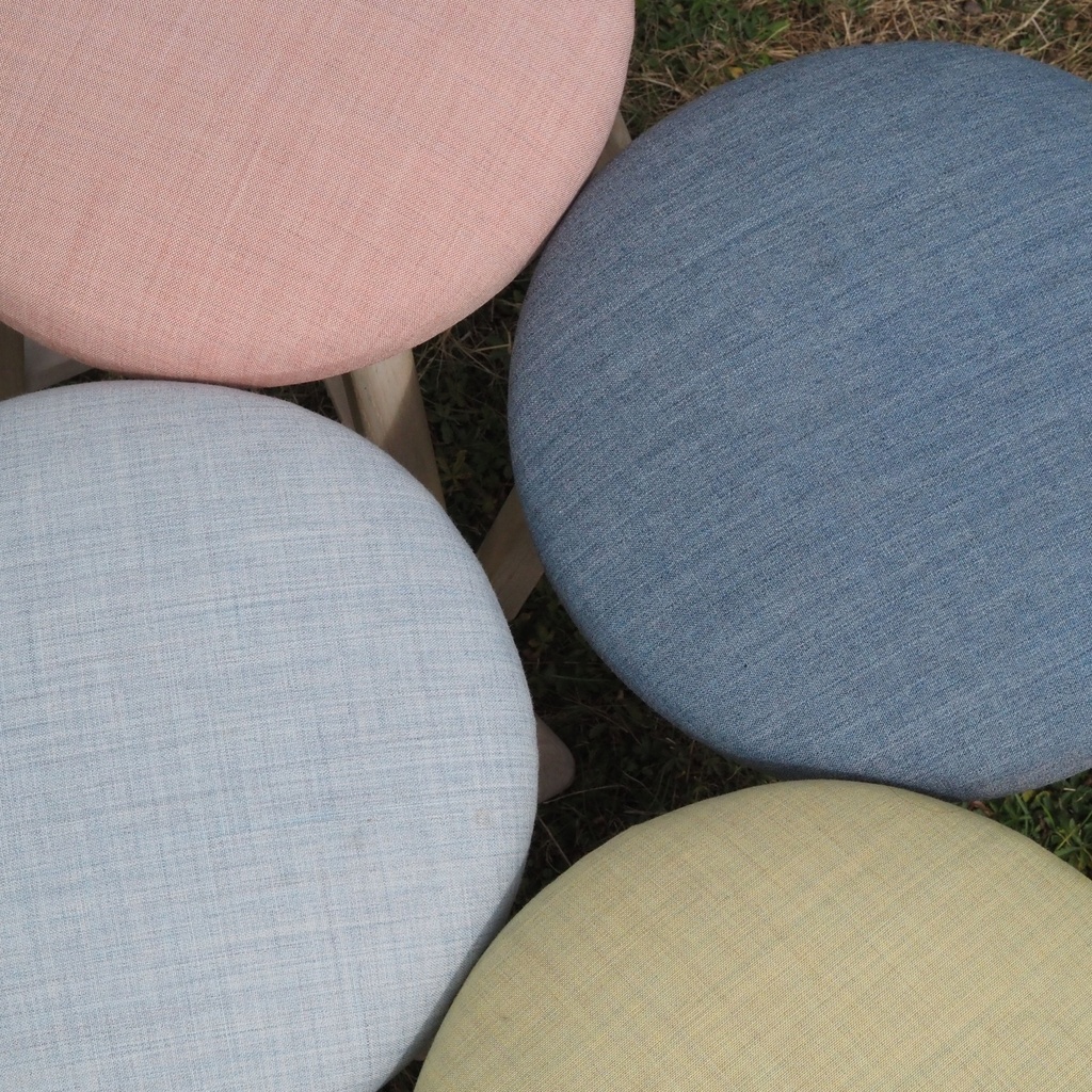 Upholstered stool by Z-Editions (various colors)