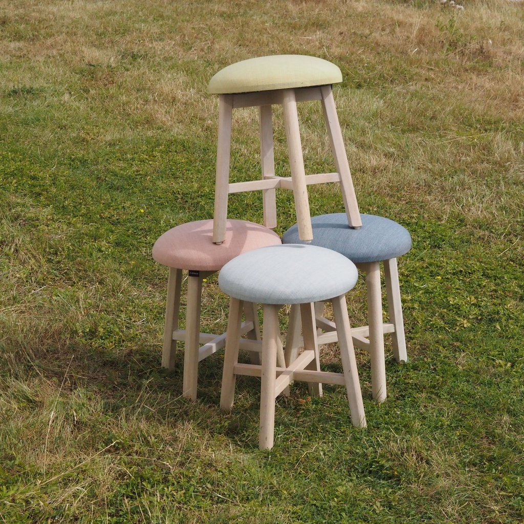 Upholstered stool by Z-Editions (various colors)