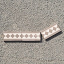 Reclaimed ceramic frieze (14,3 x 7 cm)