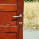 Door in solid wood (H. 239 x W. 90 cm) - Left